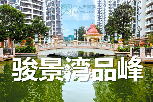 江门骏景湾品峰小桥流水式的景观