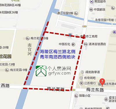 海陵区梅兰路北侧、青年南路西侧地块