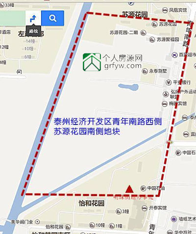 泰州经济开发区青年南路西侧、苏源花园南侧地块